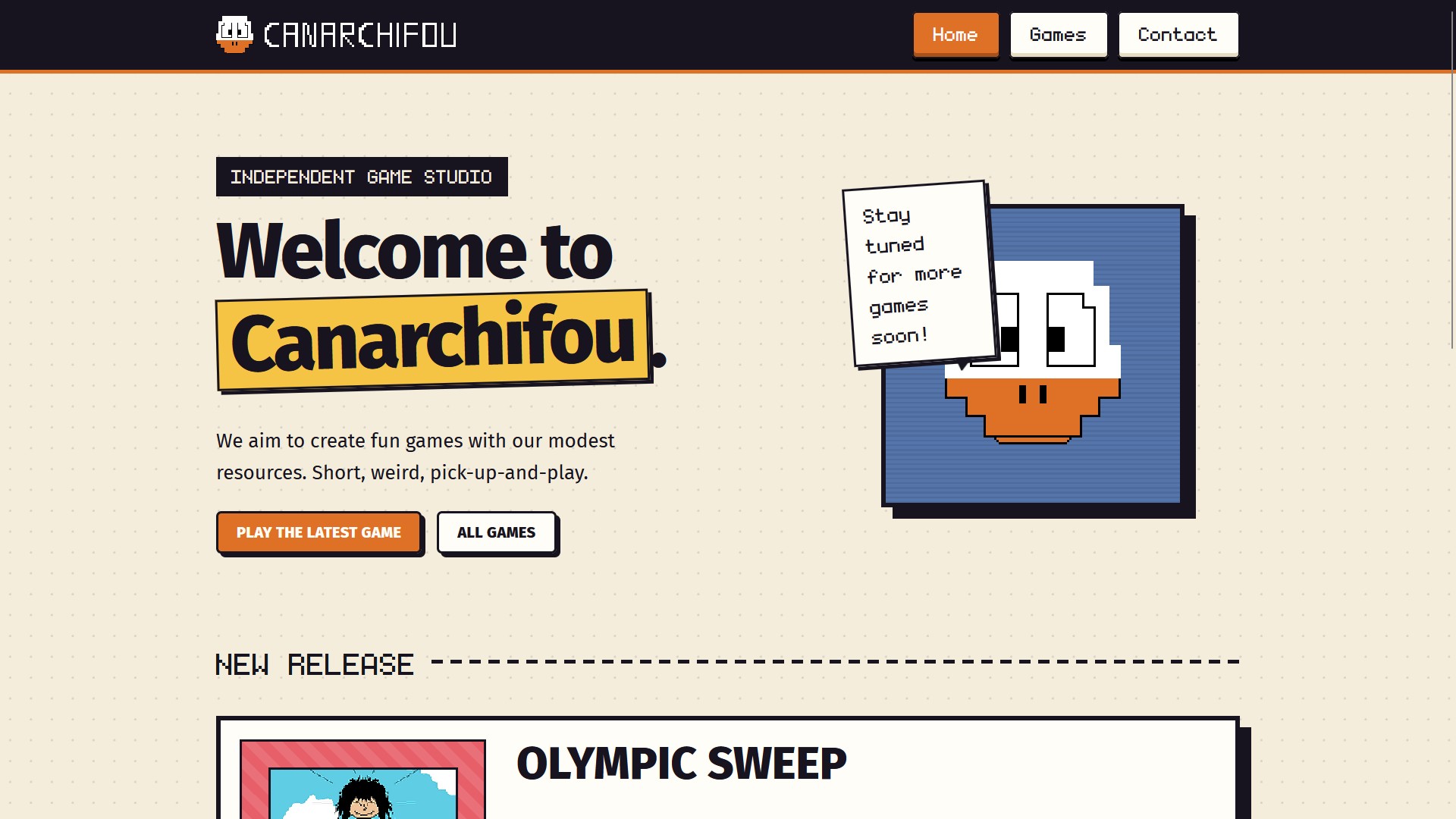 Capture d'écran du site Canarchifou